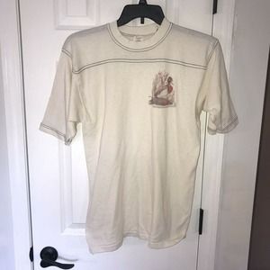 Vintage Sport-T By Stedman Duck T-Shirt M Cream Single Stitch
